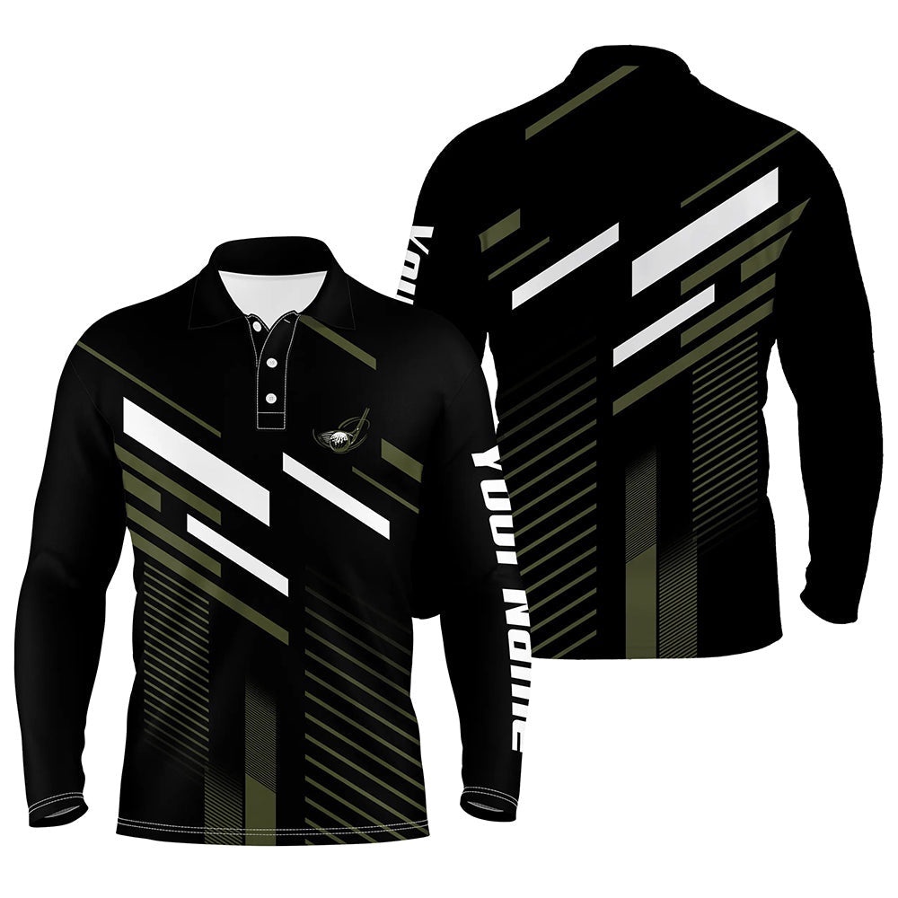 Men’s Golf Polo Shirts Custom Name Black Green Plaid Golf Outfit Men, Men’s Golf Clothes, Golf Polo Shirt, Golf Shirts Men’s Golf Polo Shirts Custom Name Black Green Plaid Golf Outfit Men, Men’s Golf Clothes, Golf Polo Shirt, Golf Shirts