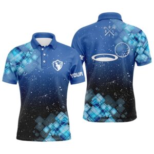 Men’s Golf Polo Shirts Custom Name Blue&hellip;