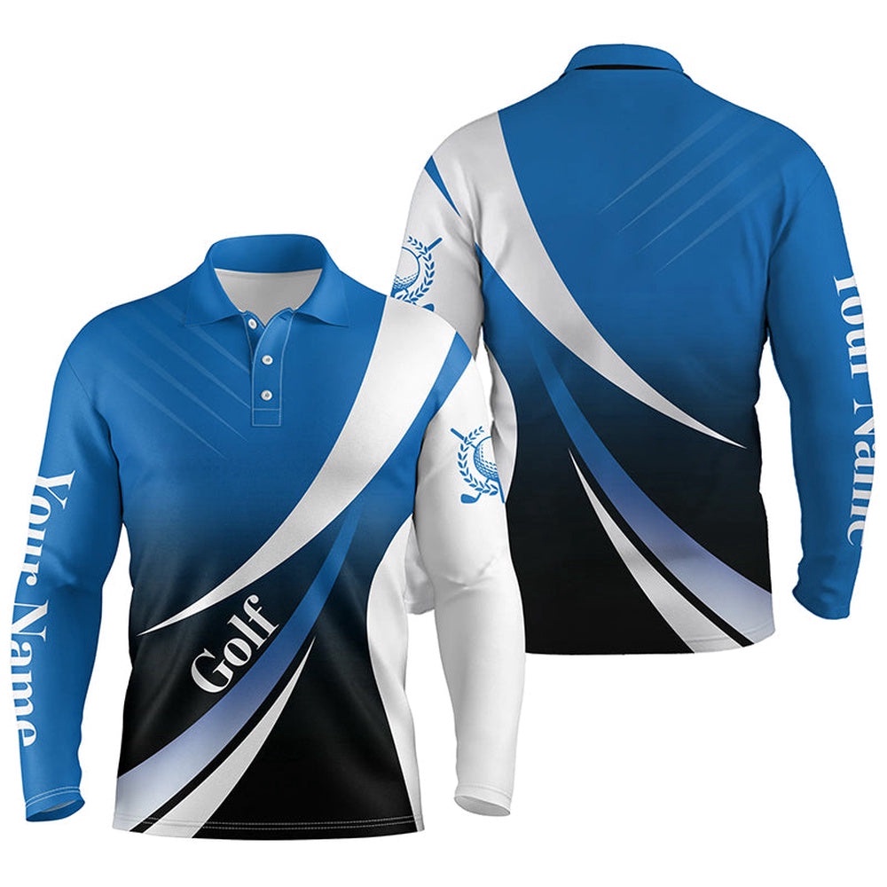 Men’s Golf Polo Shirts Custom Name Blue And White Golf Shirt, Tournament Golf Tops For Men’s, Golf Polo Shirt, Golf Shirts Men’s Golf Polo Shirts Custom Name Blue And White Golf Shirt, Tournament Golf Tops For Men’s, Golf Polo Shirt, Golf Shirts