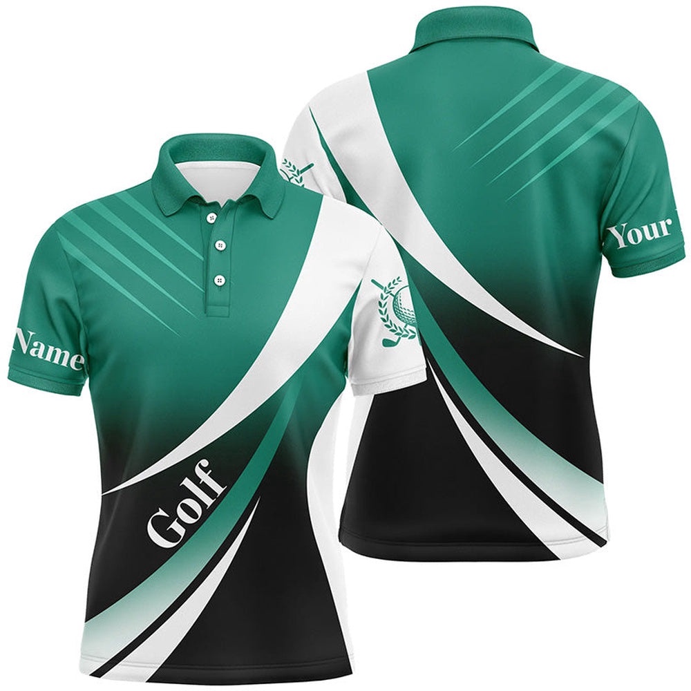 Men’s Golf Polo Shirts Custom Name Green And White Golf Shirt, Tournament Golf Tops For Men’s, Golf Polo Shirt, Golf Shirts Men’s Golf Polo Shirts Custom Name Green And White Golf Shirt, Tournament Golf Tops For Men’s, Golf Polo Shirt, Golf Shirts