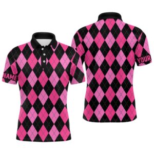 Men’s Golf Polo Shirts Custom Pink And&hellip;