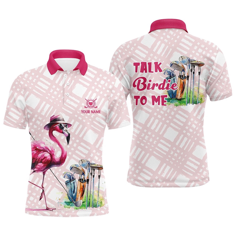 Men’s Golf Polo Shirts Custom Pink Flamingo Pattern Golf Shirts Talk Birdie To Me, Golf Polo Shirt, Golf Shirts Men’s Golf Polo Shirts Custom Pink Flamingo Pattern Golf Shirts Talk Birdie To Me, Golf Polo Shirt, Golf Shirts