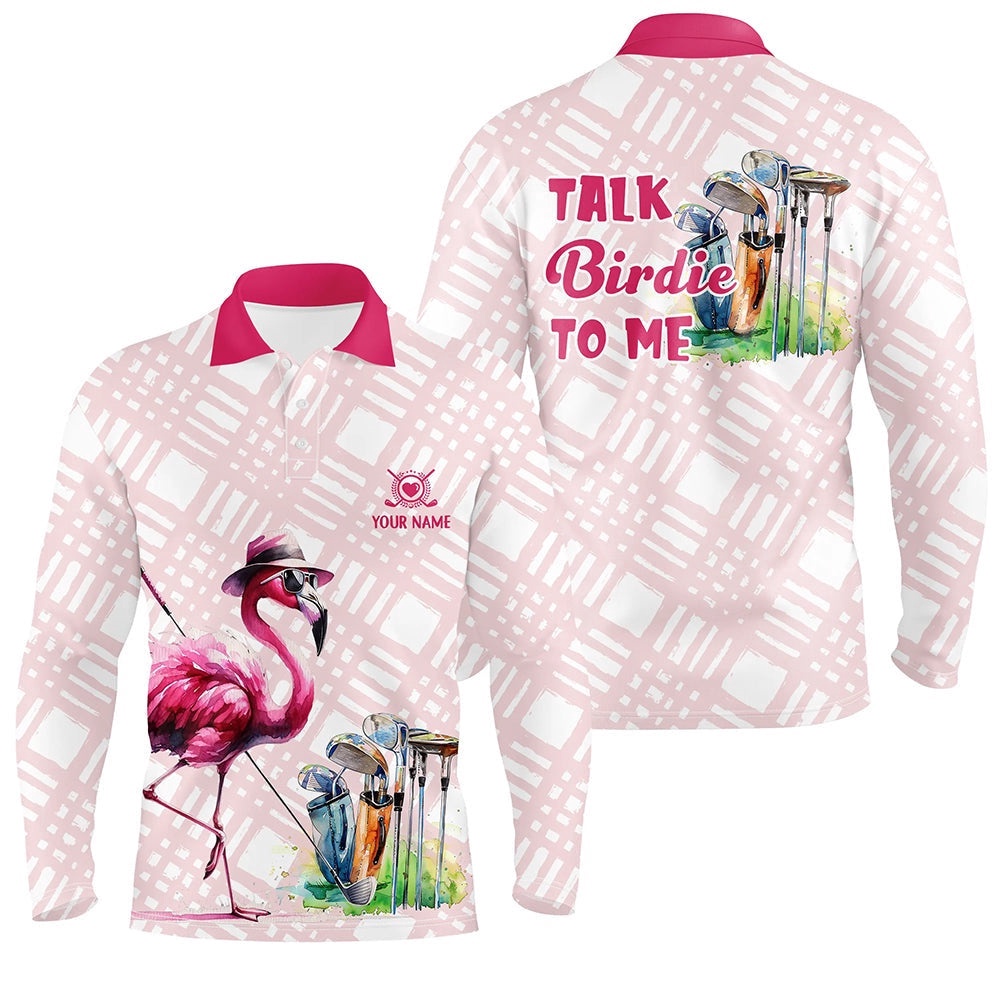 Men’s Golf Polo Shirts Custom Pink Flamingo Pattern Golf Shirts Talk Birdie To Me, Golf Polo Shirt, Golf Shirts Men’s Golf Polo Shirts Custom Pink Flamingo Pattern Golf Shirts Talk Birdie To Me, Golf Polo Shirt, Golf Shirts