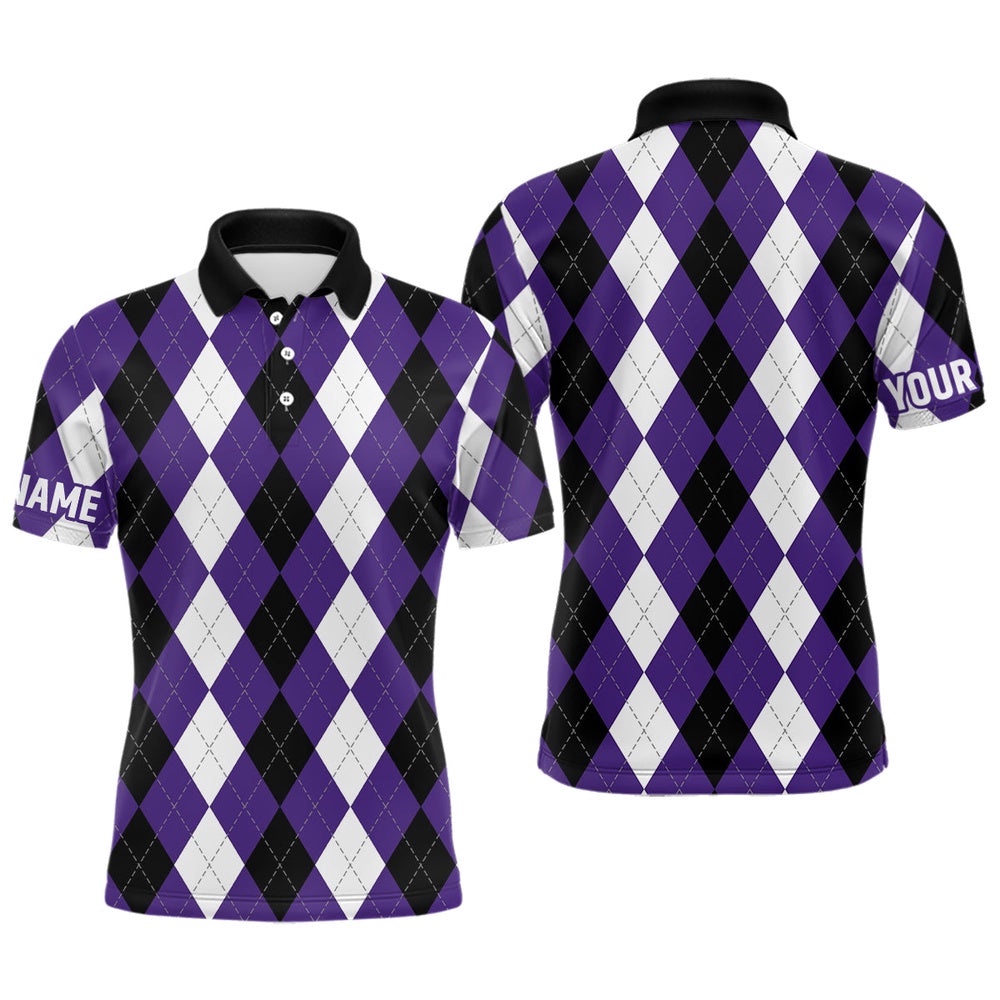 Men’s Golf Polo Shirts Custom Purple Argyle Plaid Halloween Pattern Golf Attire For Men, Golf Polo Shirt, Golf Shirts Men’s Golf Polo Shirts Custom Purple Argyle Plaid Halloween Pattern Golf Attire For Men, Golf Polo Shirt, Golf Shirts