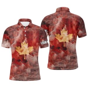 Men’s Golf Polo Shirts Custom Smoke Canadian…