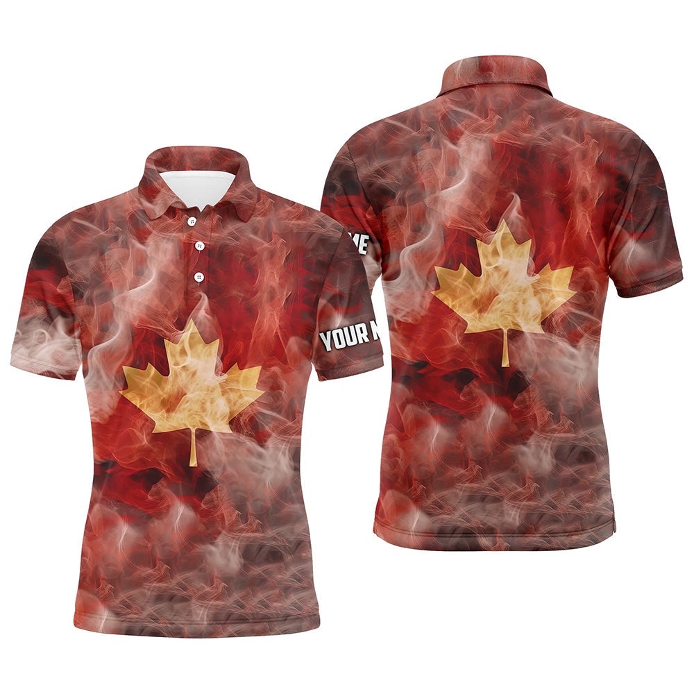 Men’s Golf Polo Shirts Custom Smoke Canadian Flag Patriotic Golf Tops For Men’s For Men, Golf Polo Shirt, Golf Shirts Men’s Golf Polo Shirts Custom Smoke Canadian Flag Patriotic Golf Tops For Men’s For Men, Golf Polo Shirt, Golf Shirts