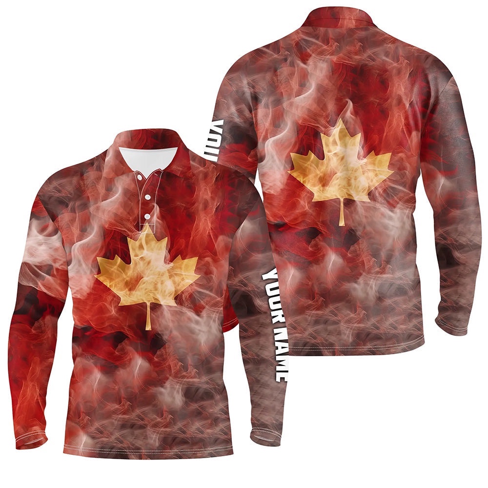 Men’s Golf Polo Shirts Custom Smoke Canadian Flag Patriotic Golf Tops For Men’s For Men, Golf Polo Shirt, Golf Shirts Men’s Golf Polo Shirts Custom Smoke Canadian Flag Patriotic Golf Tops For Men’s For Men, Golf Polo Shirt, Golf Shirts