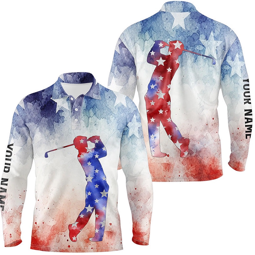 Men’s Golf Polo Shirts Custom Watercolor American Flag Patriotic Golf Gifts For Men, Golf Polo Shirt, Golf Shirts Men’s Golf Polo Shirts Custom Watercolor American Flag Patriotic Golf Gifts For Men, Golf Polo Shirt, Golf Shirts