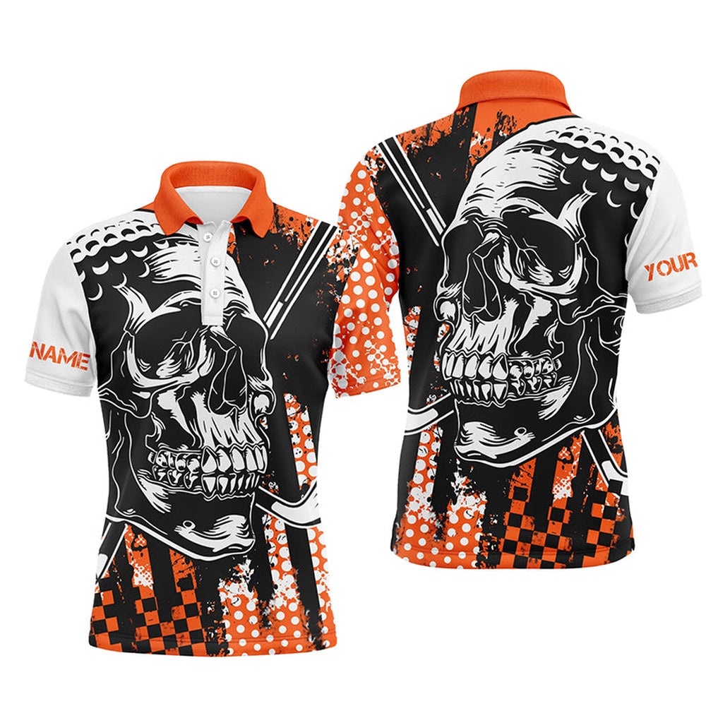 Men’s Golf Polo Shirts Golf Skull Golf Clothes For Men For Men Orange, Golf Polo Shirt, Golf Shirts Men’s Golf Polo Shirts Golf Skull Golf Clothes For Men For Men Orange, Golf Polo Shirt, Golf Shirts