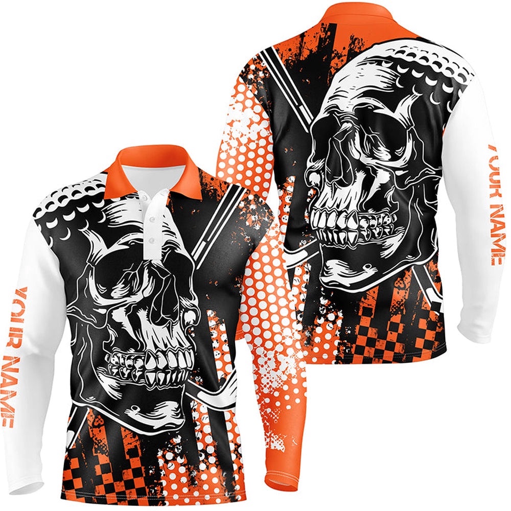 Men’s Golf Polo Shirts Golf Skull Golf Clothes For Men For Men Orange, Golf Polo Shirt, Golf Shirts Men’s Golf Polo Shirts Golf Skull Golf Clothes For Men For Men Orange, Golf Polo Shirt, Golf Shirts