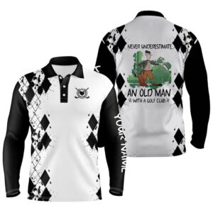 Men s Golf Polo Shirts Never Underestimate Old Man With A Golf Club Custom Golf Shirts For Men Black Golf Polo Shirt Golf Shirts 2 mlovqr.jpg