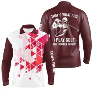 Men s Golf Polo Shirts Red Triangle Pattern Custom That S What I Do I Play Golf And I Forget Things Golf Polo Shirt Golf Shirts 2 pmju8o.jpg