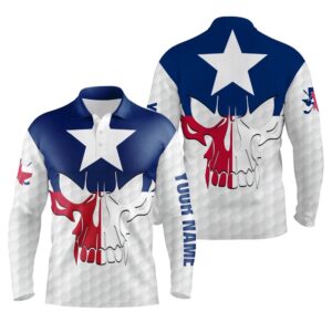 Men s Golf Polo Shirts Texas Flag Patriotic Custom Skull Golf Ball Shirts For Men Best Men s Golf Wear Golf Polo Shirt Golf Shirts 2 gfv6mo.jpg