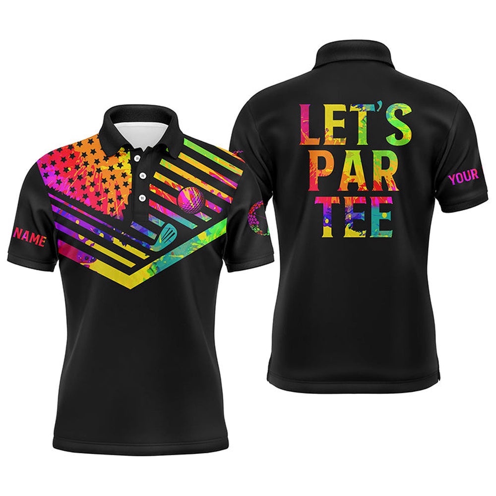 Men’s Golf Polo Shirts Watercolor American Flag Patriot Golf Custom Let’S Par Tee Black Golf Shirt, Golf Polo Shirt, Golf Shirts Men’s Golf Polo Shirts Watercolor American Flag Patriot Golf Custom Let’S Par Tee Black Golf Shirt, Golf Polo Shirt, Golf Shirts
