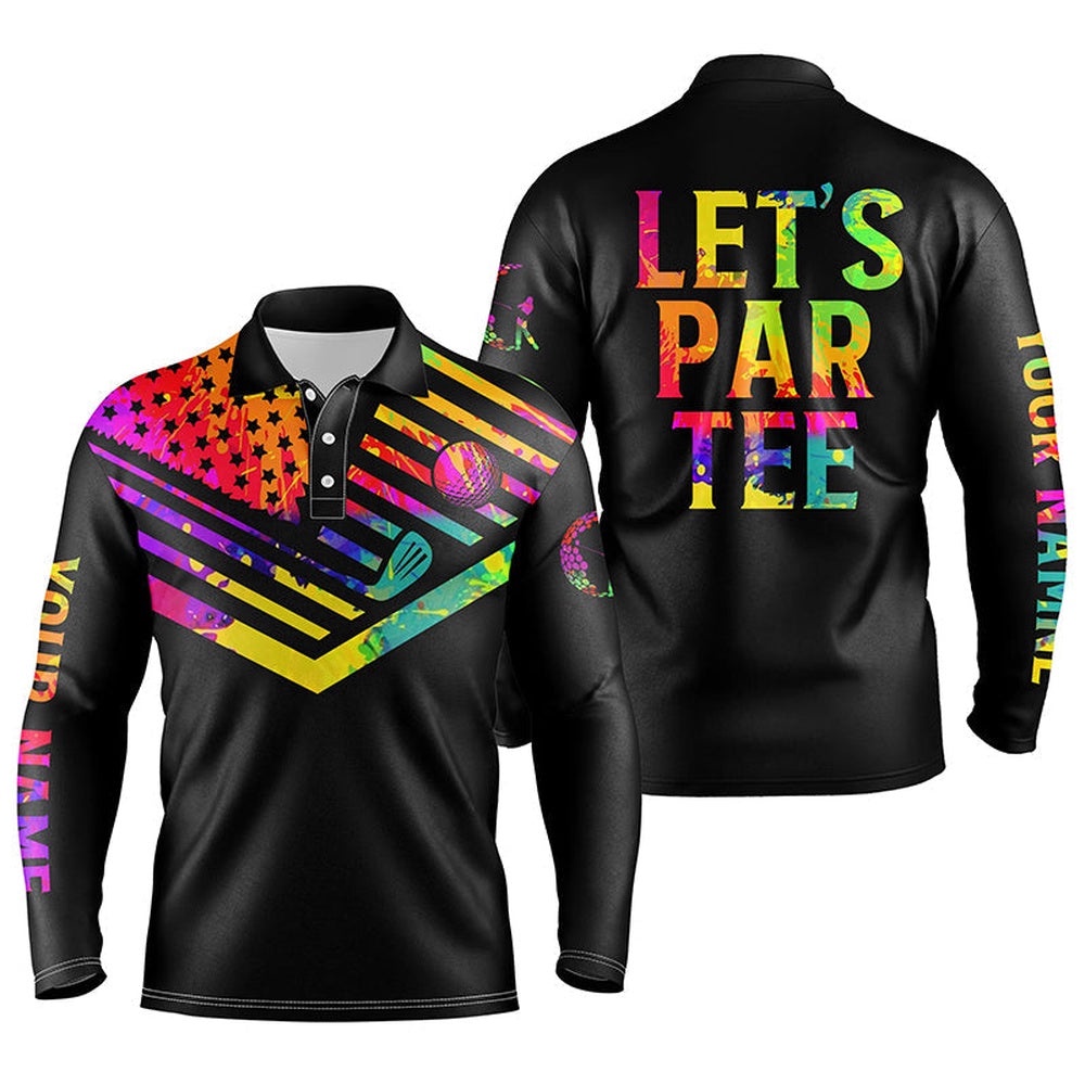 Men’s Golf Polo Shirts Watercolor American Flag Patriot Golf Custom Let’S Par Tee Black Golf Shirt, Golf Polo Shirt, Golf Shirts Men’s Golf Polo Shirts Watercolor American Flag Patriot Golf Custom Let’S Par Tee Black Golf Shirt, Golf Polo Shirt, Golf Shirts
