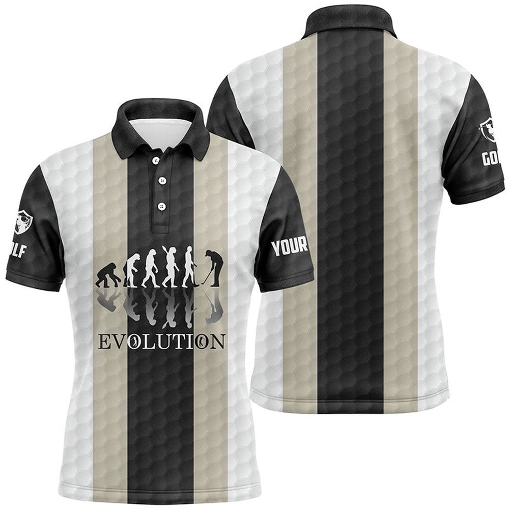 Men’s Golf Polos Shirts Custom Golf Ball Pattern Evolution Polo Shirt For Men’s, Golf Polo Shirt, Golf Shirts