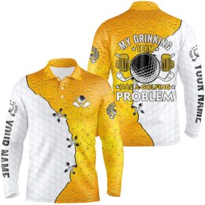 Men s Golf Polos Shirts Custom My Drinking Team Has A Golfing Problem Beer Pattern Golf Team Shirt Golf Polo Shirt Golf Shirts 2 f1n4zf.jpg