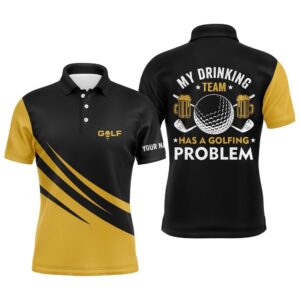 Men’s Golf Polos Shirts Custom My Drinking…