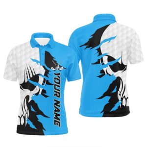 Men’s Golf Polos Shirts Custom Name Golf…