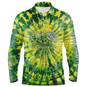 Men s Golf Polos Shirts Green Tie Dye Pattern Custom Peace Love Golf Personalized Golf Shirt For Men Golf Polo Shirt Golf Shirts 2 anulli.jpg