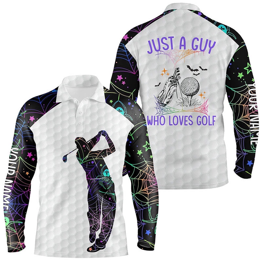 Men’s Halloween Golf Shirts, Multicolor Spider Web Golf Shirts For Men, Best Halloween Golf Gifts, Golf Polo Shirt, Golf Shirts Men’s Halloween Golf Shirts, Multicolor Spider Web Golf Shirts For Men, Best Halloween Golf Gifts, Golf Polo Shirt, Golf Shirts