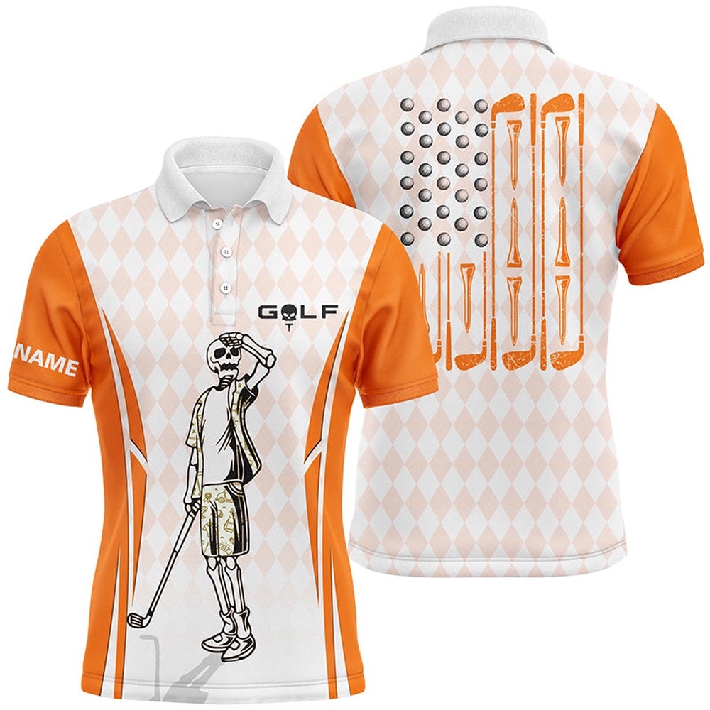 Men’s Orange Argyle American Flag Patriotic Golf Polo Shirts Custom Skull Golf Shirts For Men, Golf Polo Shirt, Golf Shirts Men’s Orange Argyle American Flag Patriotic Golf Polo Shirts Custom Skull Golf Shirts For Men, Golf Polo Shirt, Golf Shirts