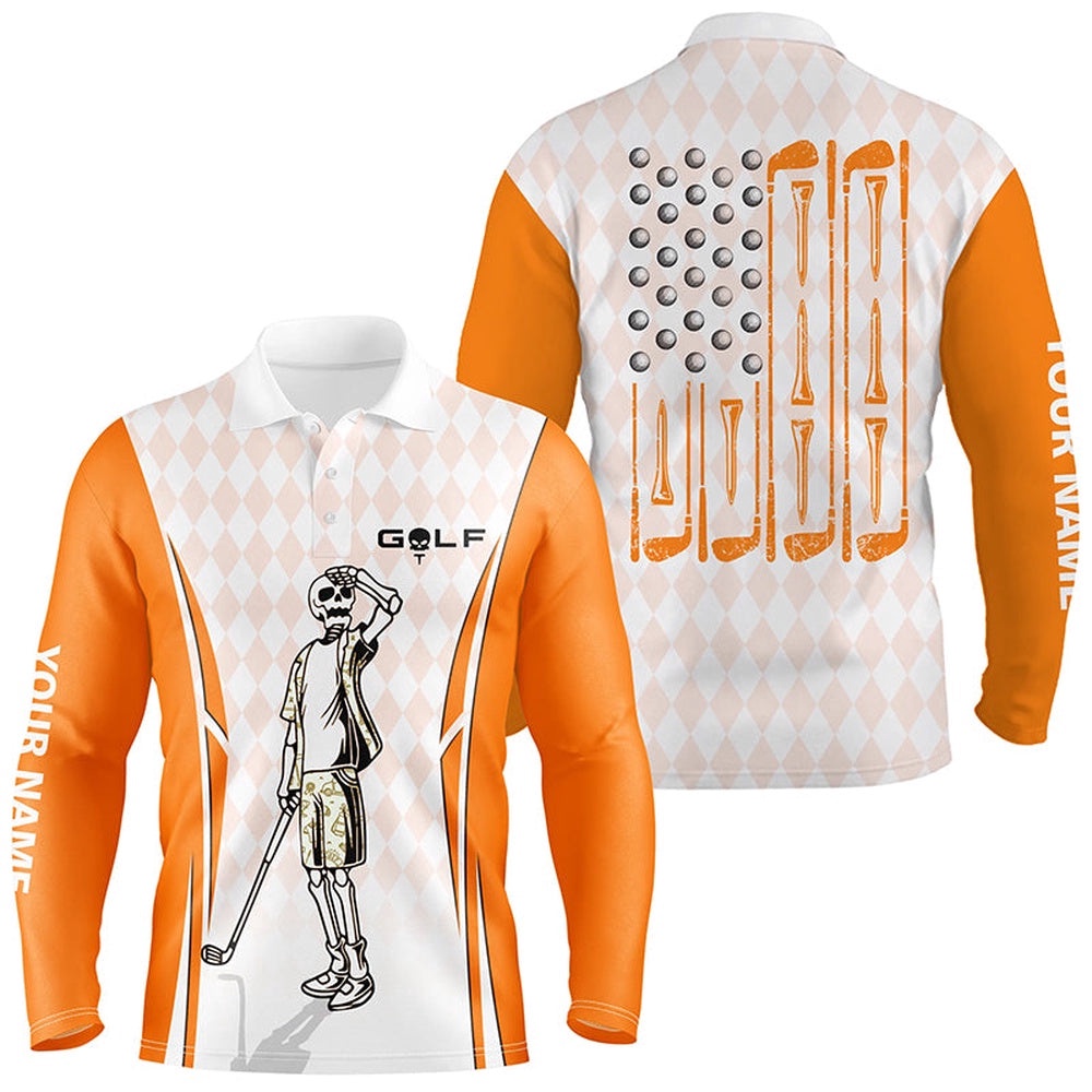 Men’s Orange Argyle American Flag Patriotic Golf Polo Shirts Custom Skull Golf Shirts For Men, Golf Polo Shirt, Golf Shirts Men’s Orange Argyle American Flag Patriotic Golf Polo Shirts Custom Skull Golf Shirts For Men, Golf Polo Shirt, Golf Shirts