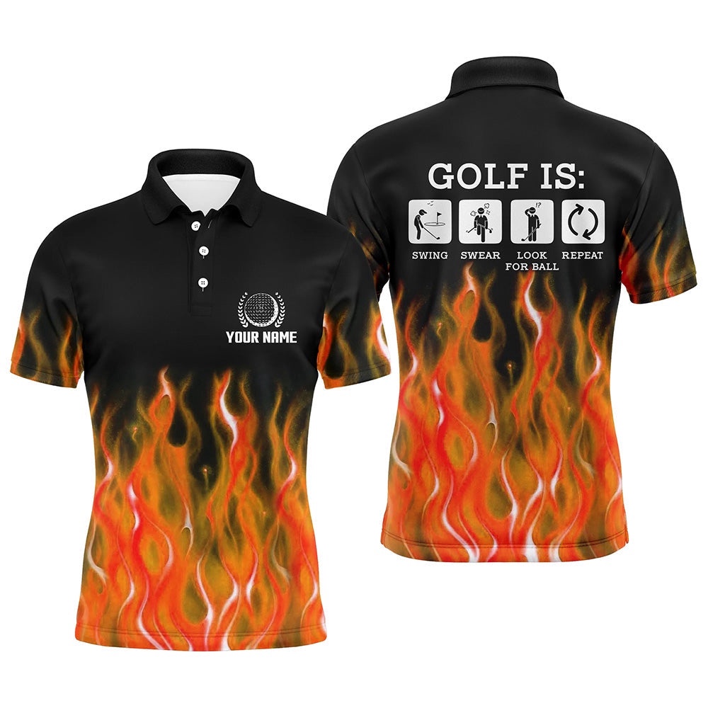 Men’s Orange Flame Personalized Fire Golf Shirts For Men, Best Golfing Gifts, Golf Polo Shirt, Golf Shirts Men’s Orange Flame Personalized Fire Golf Shirts For Men, Best Golfing Gifts, Golf Polo Shirt, Golf Shirts