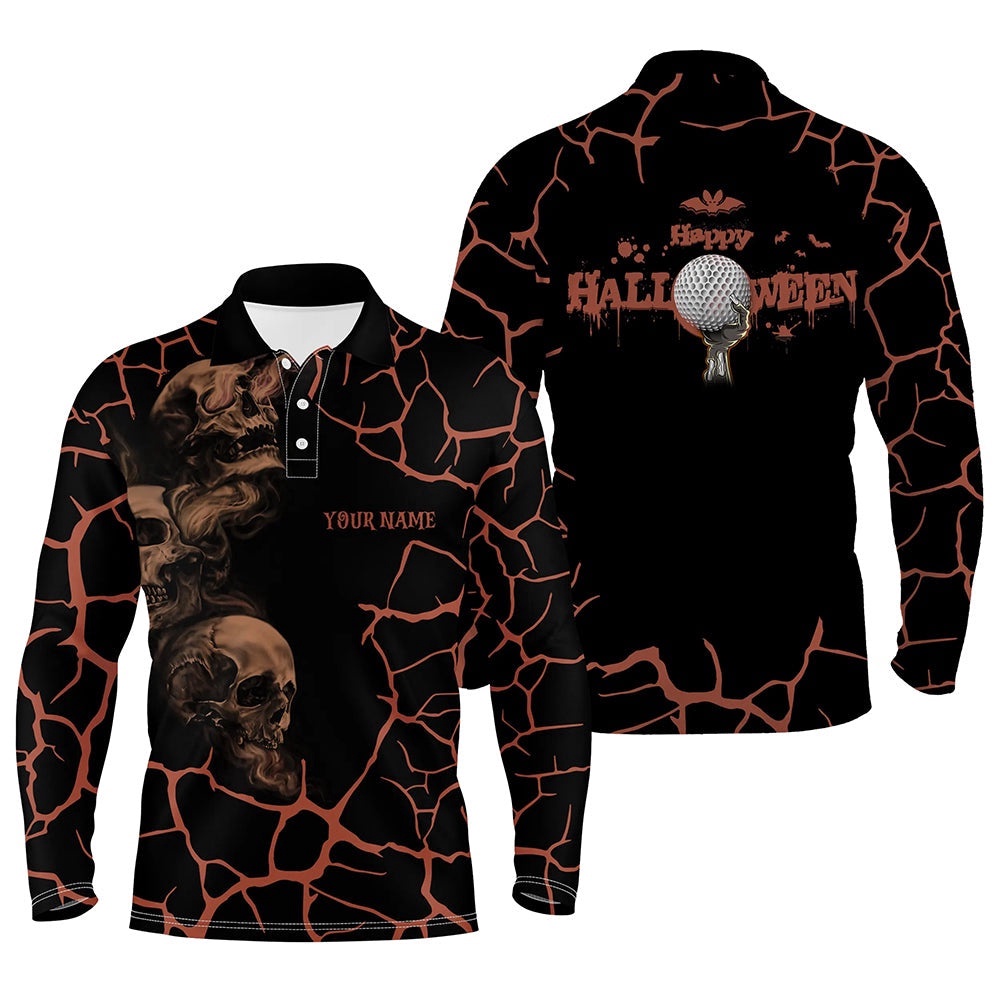 Men’s Orange Happy Halloween Skull Golf Polo Shirts Spooky Halloween Golf Gift Idea For Men, Golf Polo Shirt, Golf Shirts Men’s Orange Happy Halloween Skull Golf Polo Shirts Spooky Halloween Golf Gift Idea For Men, Golf Polo Shirt, Golf Shirts