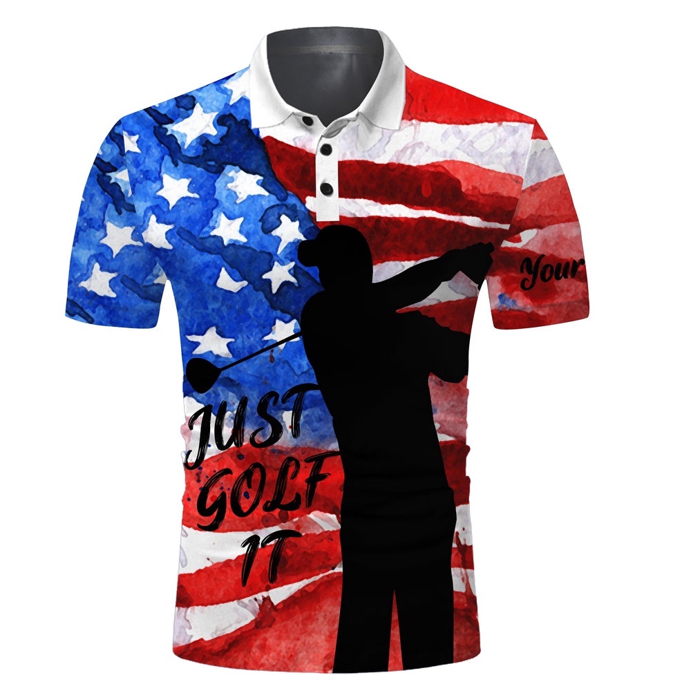 Men’s Patriotic Golf Polo Shirt American Flag Just Golf It Custom Name Unique Gifts For Golf Lovers, Golf Polo Shirt, Golf Shirts Men’s Patriotic Golf Polo Shirt American Flag Just Golf It Custom Name Unique Gifts For Golf Lovers, Golf Polo Shirt, Golf Shirts