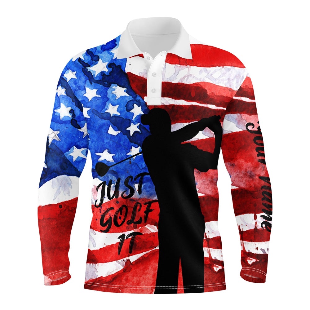 Men’s Patriotic Golf Polo Shirt American Flag Just Golf It Custom Name Unique Gifts For Golf Lovers, Golf Polo Shirt, Golf Shirts Men’s Patriotic Golf Polo Shirt American Flag Just Golf It Custom Name Unique Gifts For Golf Lovers, Golf Polo Shirt, Golf Shirts