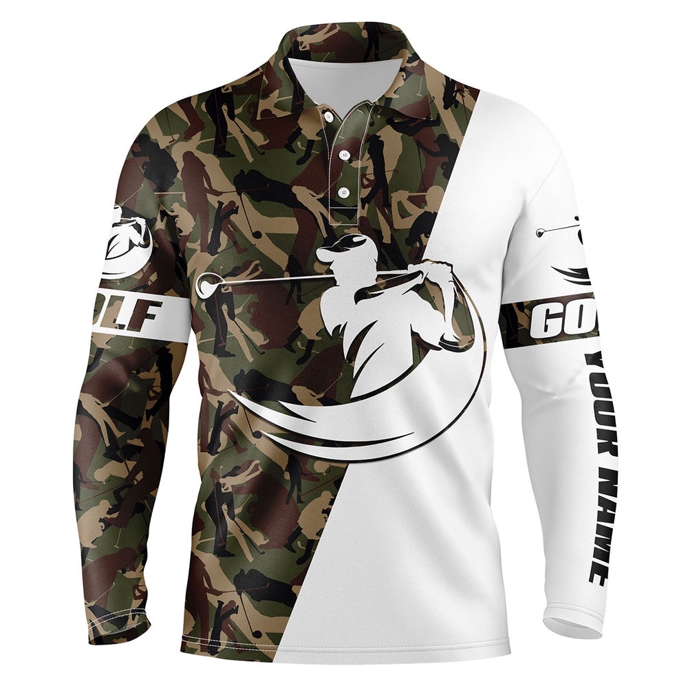 Men’s White Golf Polo Custom Name Camo Golf Shirts Best Men’s Golf Wear Golfer Gift Ideas, Golf Polo Shirt, Golf Shirts Men’s White Golf Polo Custom Name Camo Golf Shirts Best Men’s Golf Wear Golfer Gift Ideas, Golf Polo Shirt, Golf Shirts