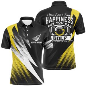 Men’s Yellow Personalized Golf Shirts For Male,…