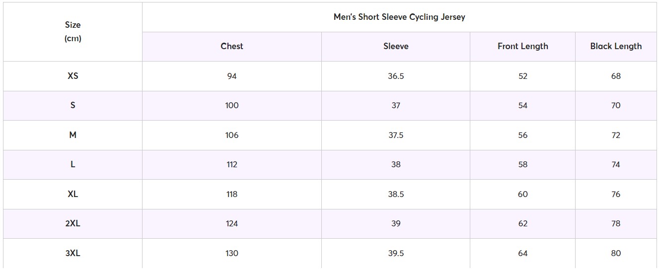 Men’s Short Sleeve Cycling Jersey