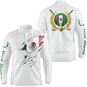 Mexican Flag White Golf Pattern Men s Polo Shirt Patriotic Golf Shirt For Men Mexico Golf Gifts Golf Polo Shirt Golf Shirts 2 v4m2kb.jpg
