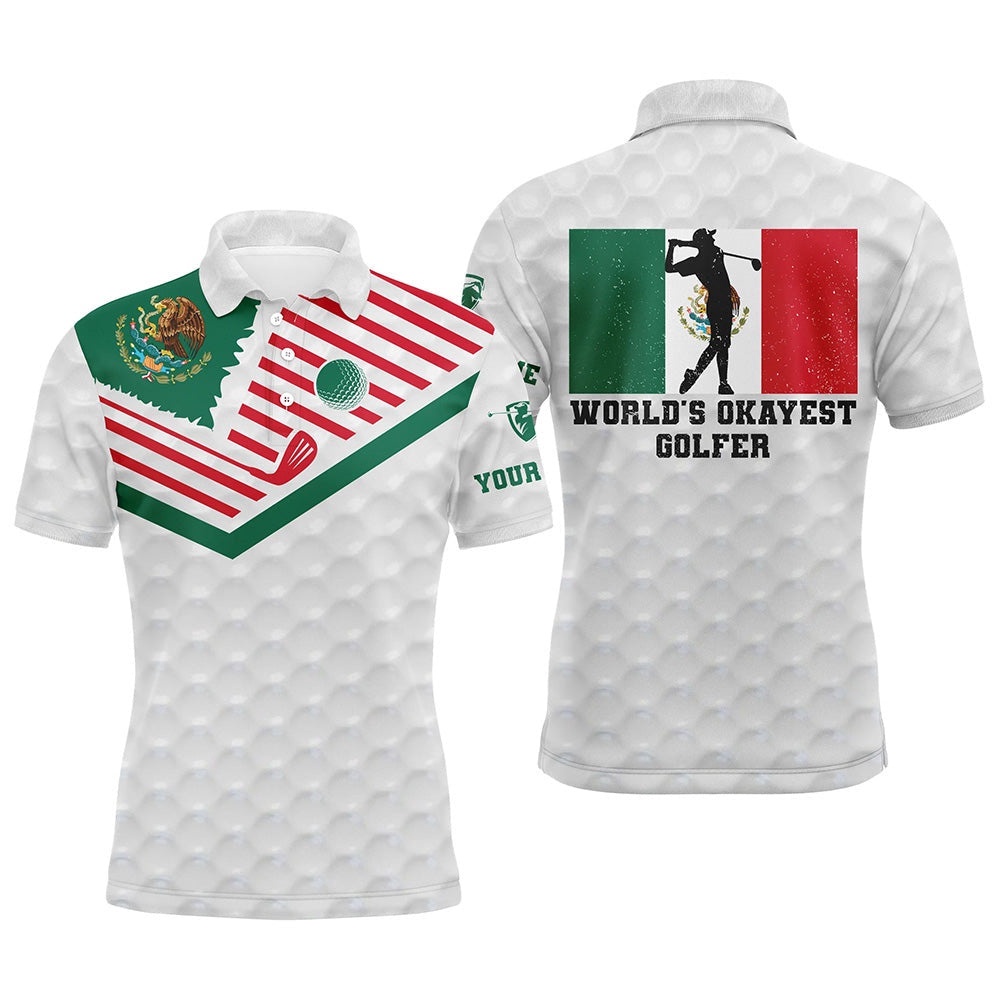 Mexican Flag World’S Okayest Golfer Custom White Polo Shirt Patriotic Golf Shirts For Men, Golf Polo Shirt, Golf Shirts Mexican Flag World’S Okayest Golfer Custom White Polo Shirt Patriotic Golf Shirts For Men, Golf Polo Shirt, Golf Shirts