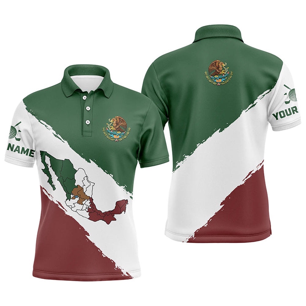 Mexico Map Men’s Golf Polo Shirts Patriotic Mexican Flag Golf Shirts For Men Best Golf Gifts, Golf Polo Shirt, Golf Shirts Mexico Map Men’s Golf Polo Shirts Patriotic Mexican Flag Golf Shirts For Men Best Golf Gifts, Golf Polo Shirt, Golf Shirts