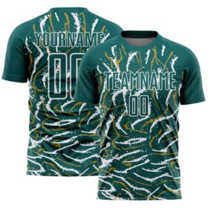 Midnight Green White Curved And Wavy Lines…