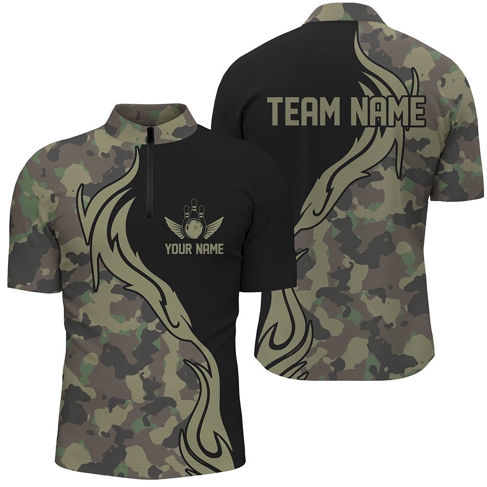 Military Green Camo Army Bowling Team Shirts Bowling League Shirts For Men, Custom Bowling Team Jersey Shirt Military Green Camo Army Bowling Team Shirts Bowling League Shirts For Men, Custom Bowling Team Jersey Shirt