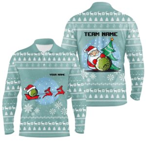 Mint Christmas Men s Golf Polo Shirts With Reindeer Santa Custom Golf Tops For Men Golfing Gifts Golf Polo Shirt Golf Shirts 2 fbmv6n.jpg