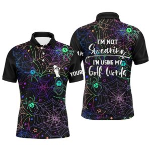 Multicolor Halloween Men Golf Polo Shirt For…