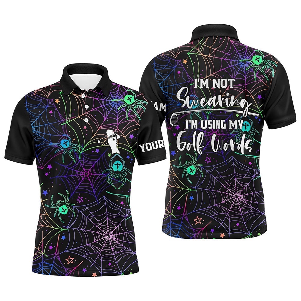 Multicolor Halloween Men Golf Polo Shirt For Men, Funny Golf Shirt With Sayings, Golf Polo Shirt, Golf Shirts Multicolor Halloween Men Golf Polo Shirt For Men, Funny Golf Shirt With Sayings, Golf Polo Shirt, Golf Shirts