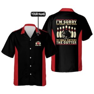 My Ball Enter The Gutter Bowling Shirt,…