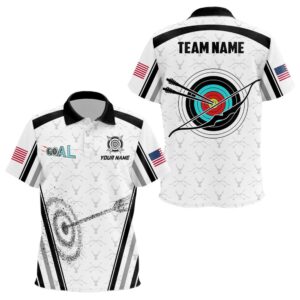 Name Archery Polo Shirts Custom Archery Target…