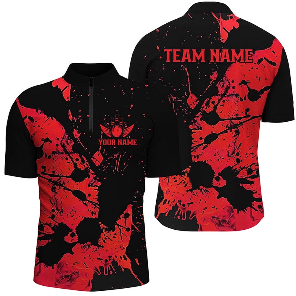 Name Black And Red Bowling Team Shirts For Men And Women, Bowling League Jersey, Custom Bowling Team Jersey Shirt Name Black And Red Bowling Team Shirts For Men And Women, Bowling League Jersey, Custom Bowling Team Jersey Shirt