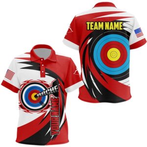 Name Target Archery Polo Shirts, Custom American…