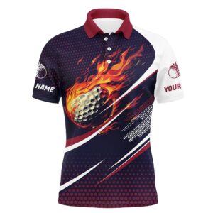 Navy And Pink Pattern Flame Golf Ball…