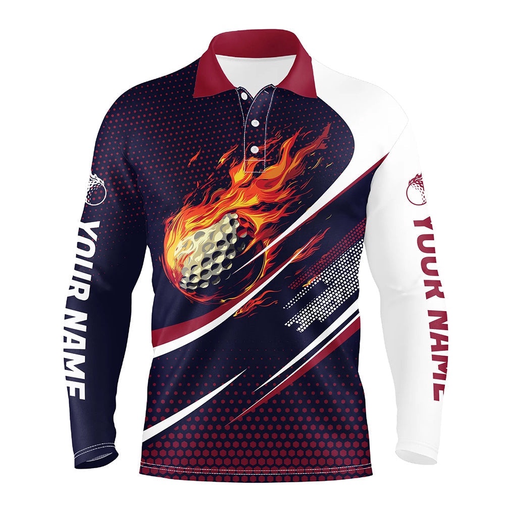 Navy And Pink Pattern Flame Golf Ball Custom Men’s Men’s Golf Outfits, Golf Polo Shirt, Golf Shirts Navy And Pink Pattern Flame Golf Ball Custom Men’s Men’s Golf Outfits, Golf Polo Shirt, Golf Shirts