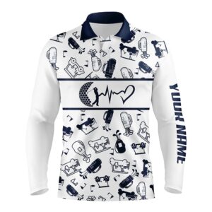 Navy And White Men s Love Golf Polo Shirts Funny Golf Heartbeat Tops For Men Cool Golf Gifts Golf Polo Shirt Golf Shirts 2 ezjjb0.jpg