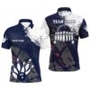 Navy And White Mens Polo Bowling Shirts…